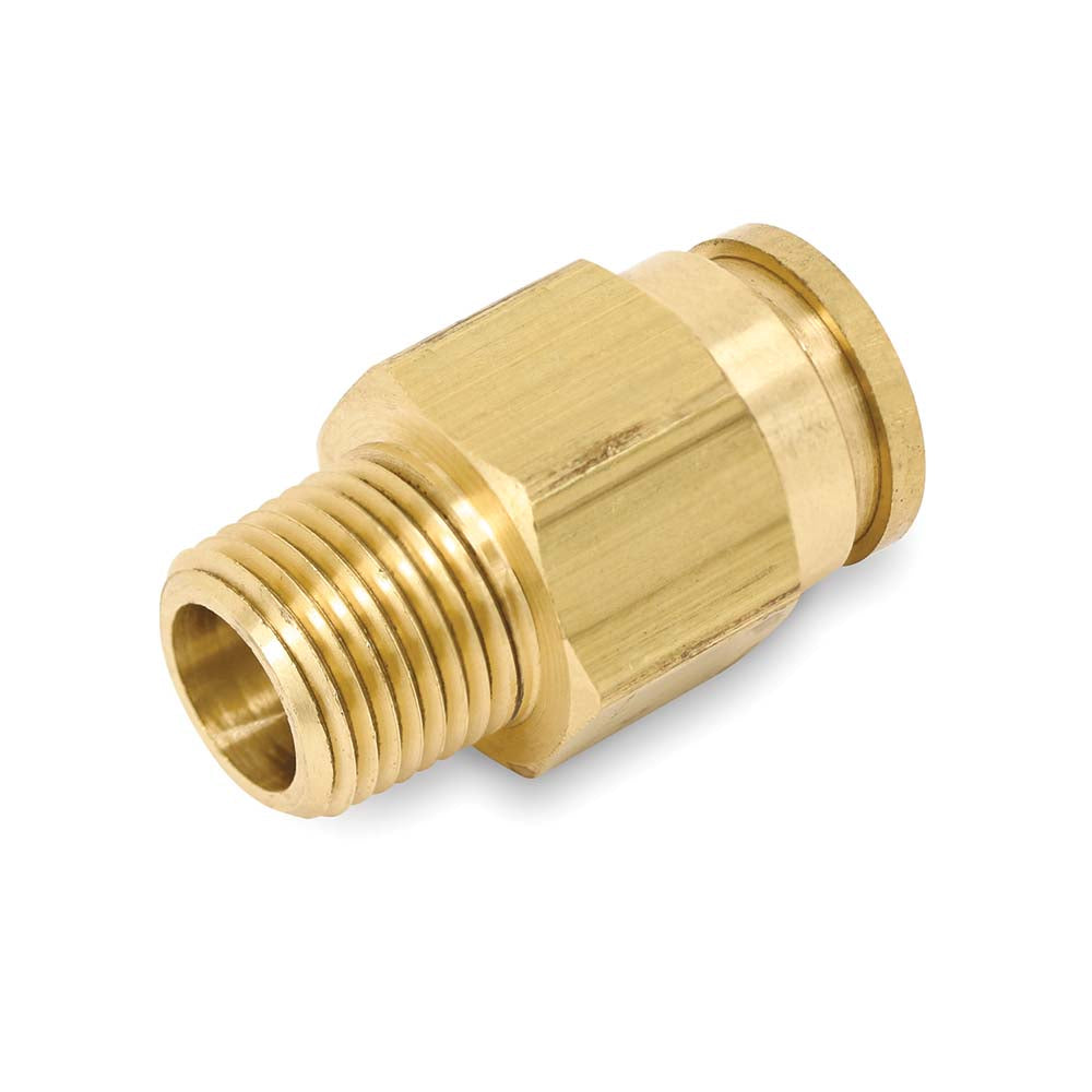Parker 68PTC-6-4 Push-To-Connect Tube to Male & Tube to Male NPTF Tube Fitting 1/4" Thread, 3/8" OD