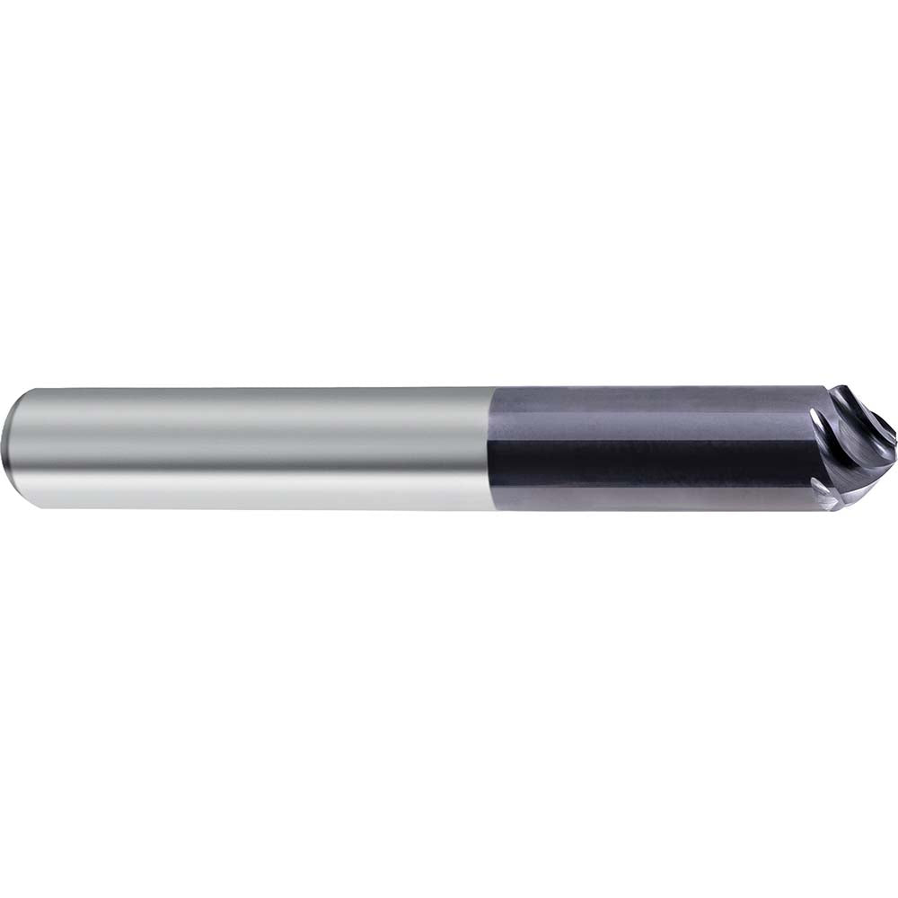 Guhring 9068760063500 Chamfer Mill 1/4" Dia, 1/4" Shank Dia, 90 deg, 5 Flute, Solid Carbide, Single End