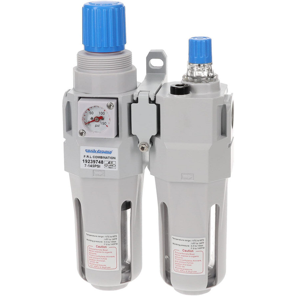 Pro-Source NUFR/L-04N FRL Combination Unit 1/2 NPT, Standard with Pressure Gauge