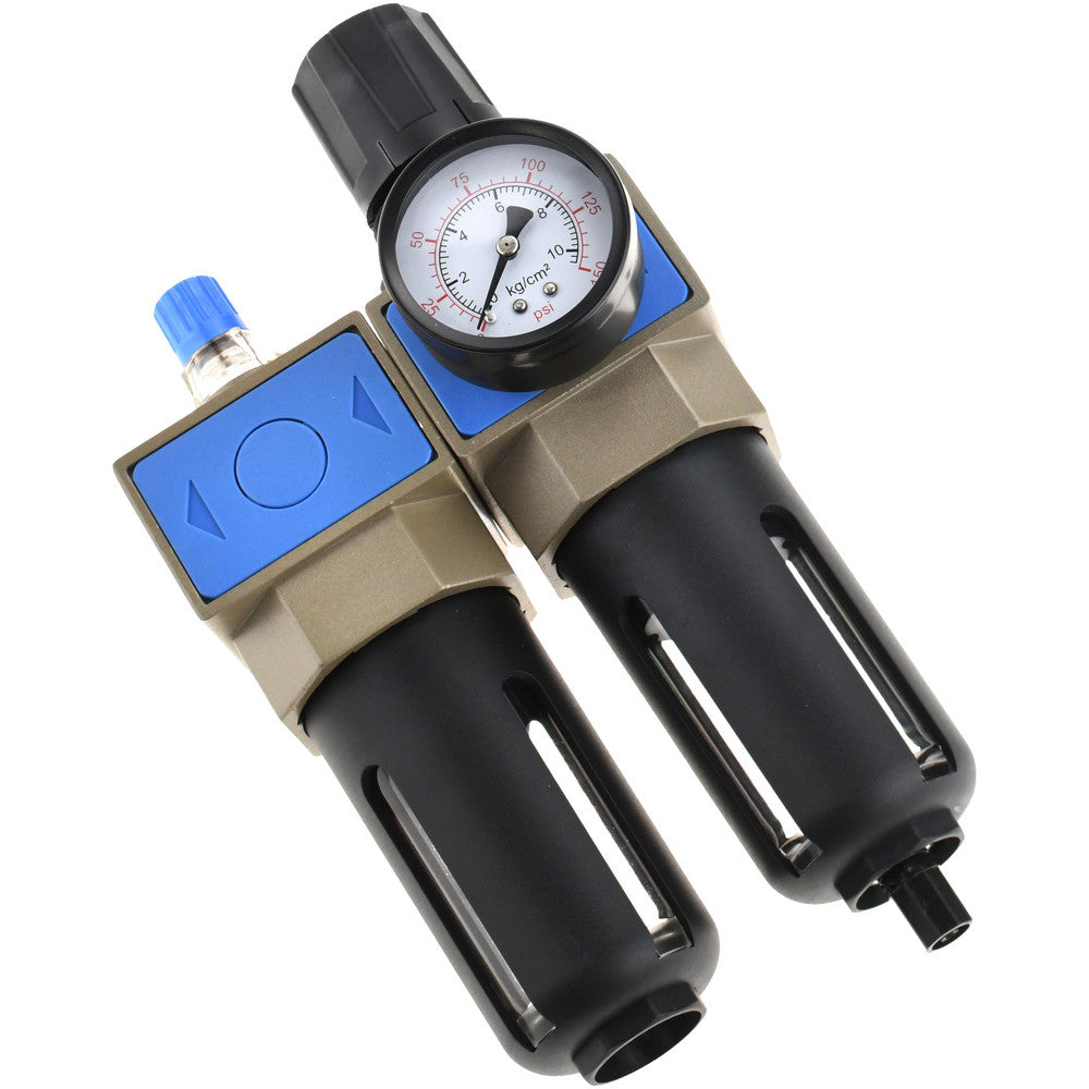 Pro-Source UFR/L-02N FRL Combination Unit 1/4 NPT, Intermediate with Pressure Gauge