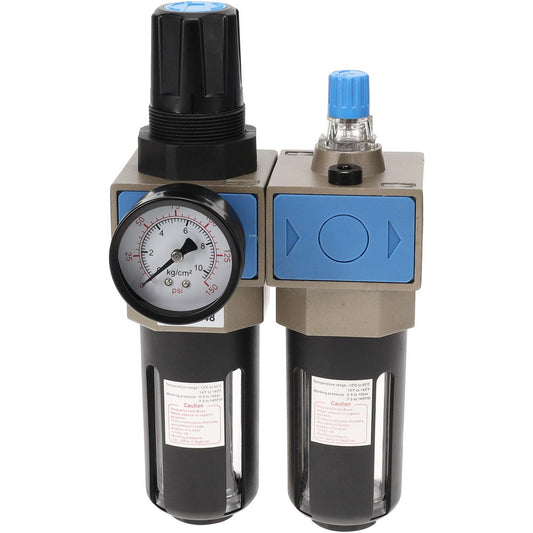 Pro-Source UFR/L-03N FRL Combination Unit 3/8 NPT, Intermediate with Pressure Gauge