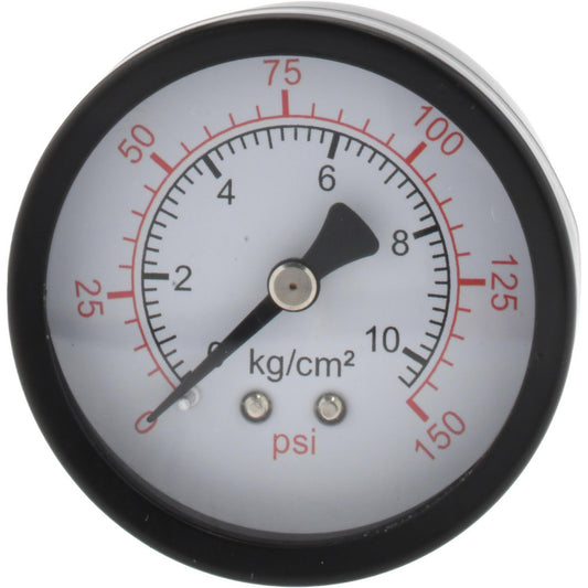 Pro-Source KUX0000031 FRL Pressure Gauge Steel, 1/4" Port, Use with Intermediate, Standard & Heavy-Duty Regulator