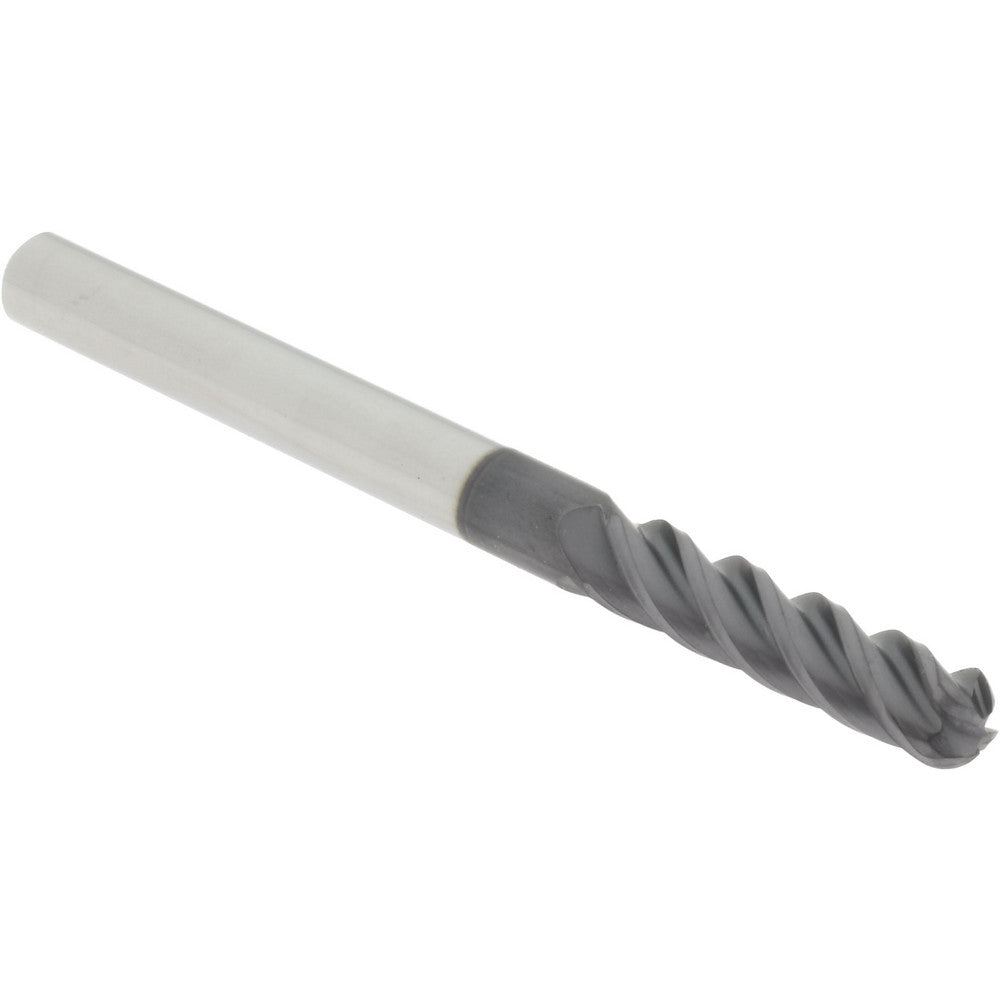 Accupro 19250745 Ball End Mill 0.1250" Dia, 0.5000" LOC, 4 Flute(s), Solid Carbide