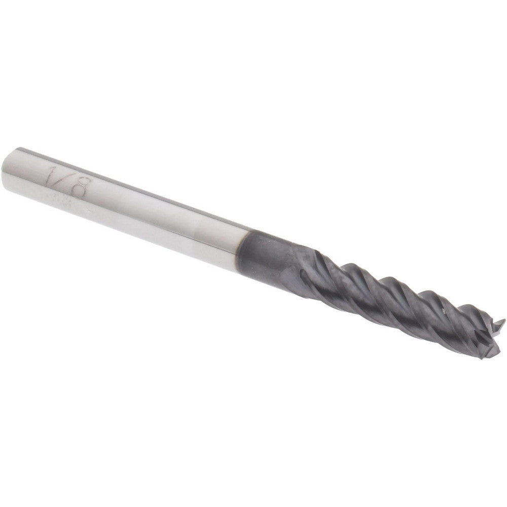 Accupro 19250901 Square End Mill 1/8" Dia, 1/2" LOC, 4 Flute, Solid Carbide