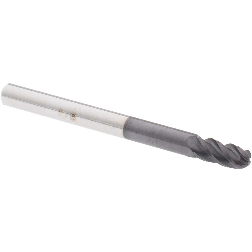Accupro 19251230 Ball End Mill 0.1250" Dia, 0.2500" LOC, 4 Flute(s), Solid Carbide