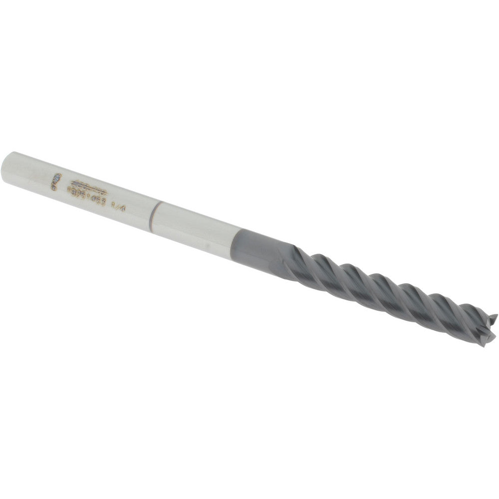 Accupro 19251453 Square End Mill 1/4" Dia, 1-1/2" LOC, 4 Flute, Solid Carbide