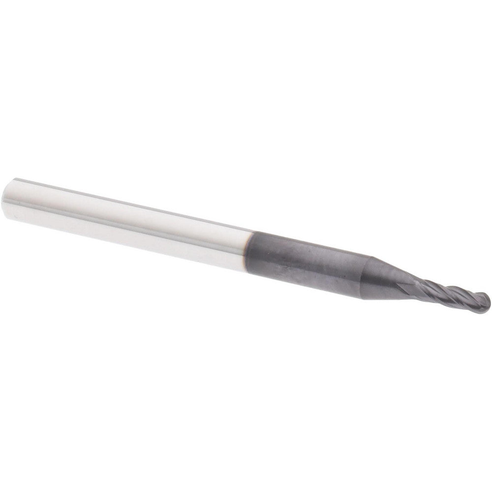 Accupro 19251800 Ball End Mill 0.0625" Dia, 0.1875" LOC, 4 Flute(s), Solid Carbide