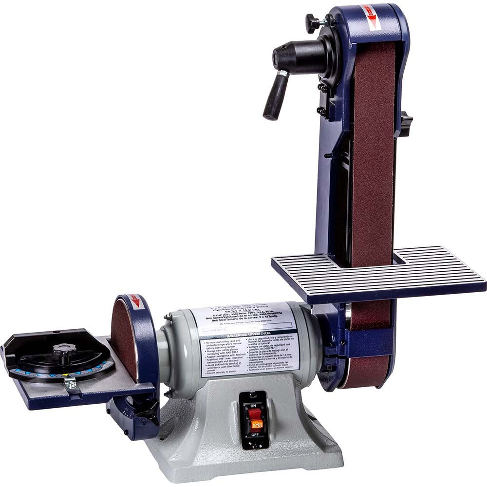 Palmgren 9681061 42" x 2" Combination Sanding Machine 6" Disc Dia