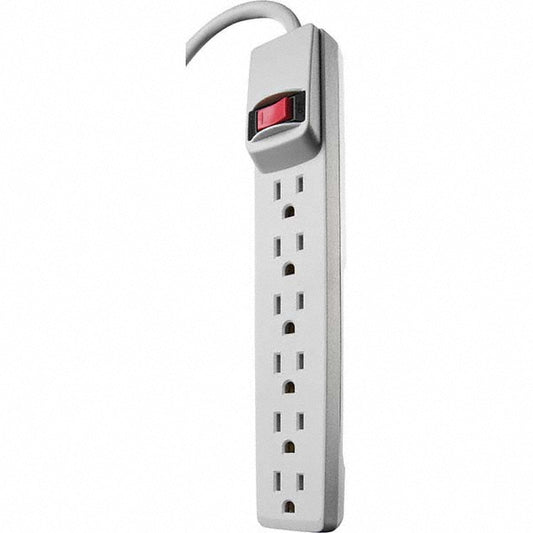 Southwire 41434 Power Outlet Strips Amperage 15 A Amperage 15 A Voltage 120 V Protection Type Standard Number of Outlets 6 Number Of Outlets 6 Mounting Type Free Hanging Keyhole Cord Length 6 ft 72 in Voltage 120 V Strip Length (Inch) 4-1/2 Strip L