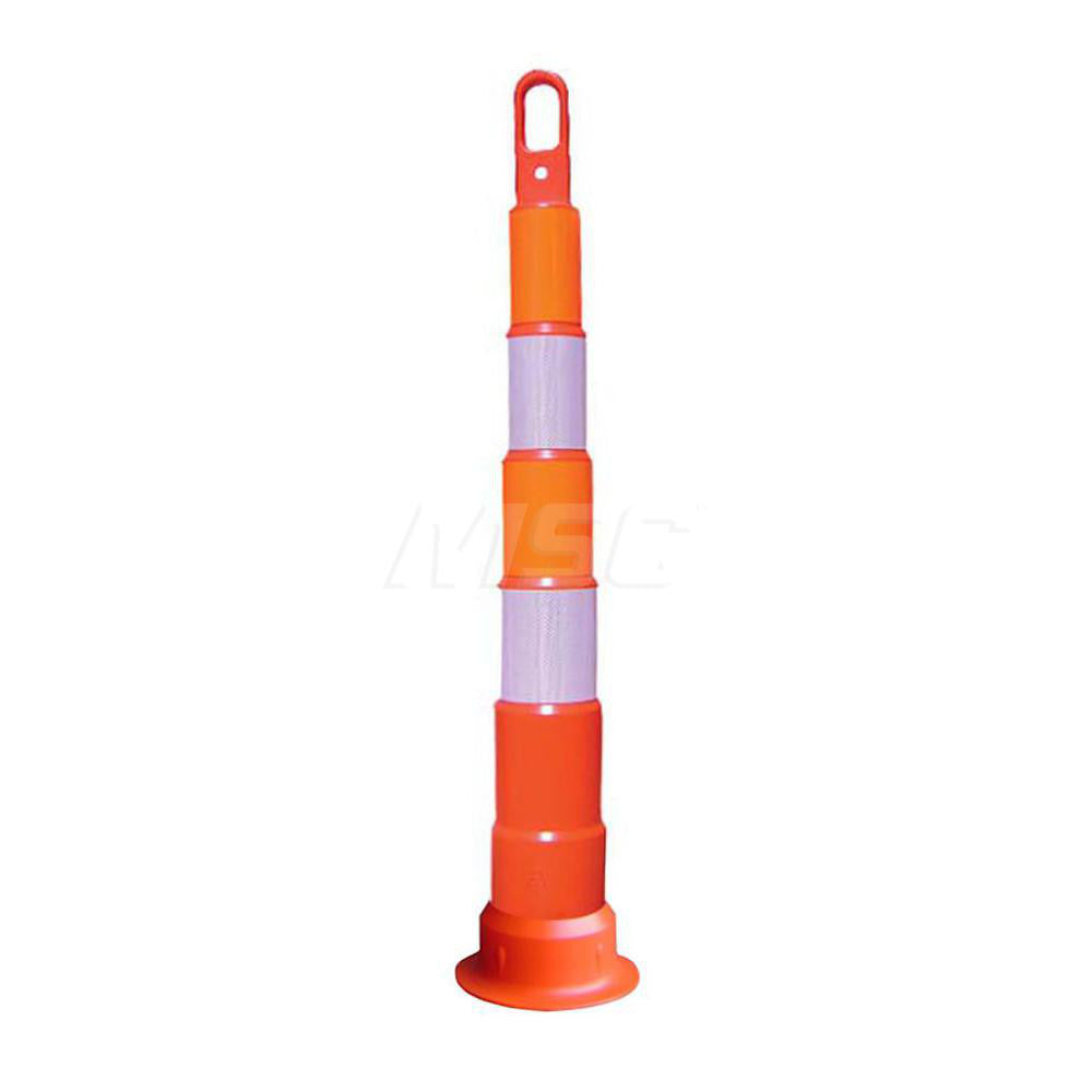 VizCon 46164-CHIP Rigid Cone Polyethylene, 42" OAH, Orange