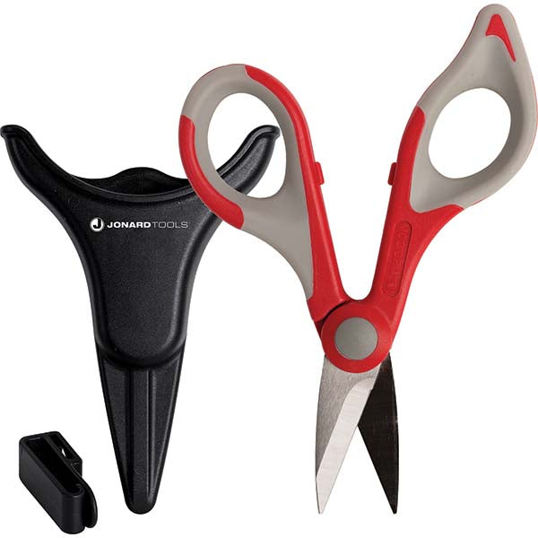 Jonard Tools TK-325 Scissors & Pouch Kit 6" OAL, 1-1/2" LOC, Stainless Steel Blades