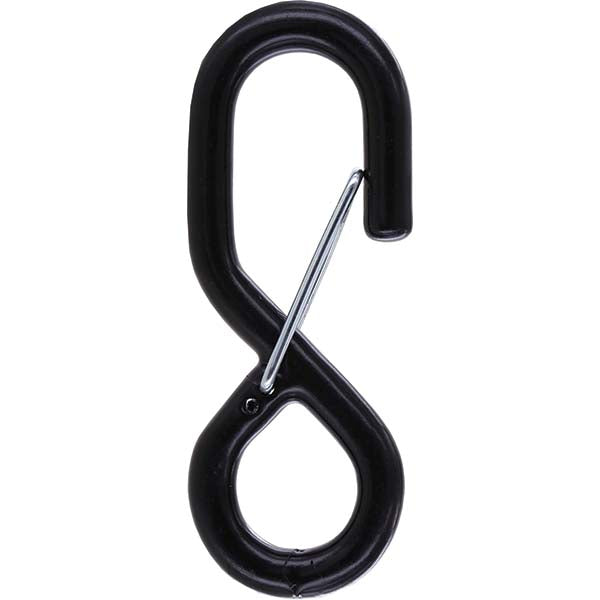 US Cargo Control SH255 S-hooks Wire Size (Decimal Inch) 0.3300  Length 4.6562 5.86in (Inch) Load Capacity (Lb.) 666.000  Finish/Coating Vinyl  Material Vinyl Steel  Hooks Opening 1 (Inch)