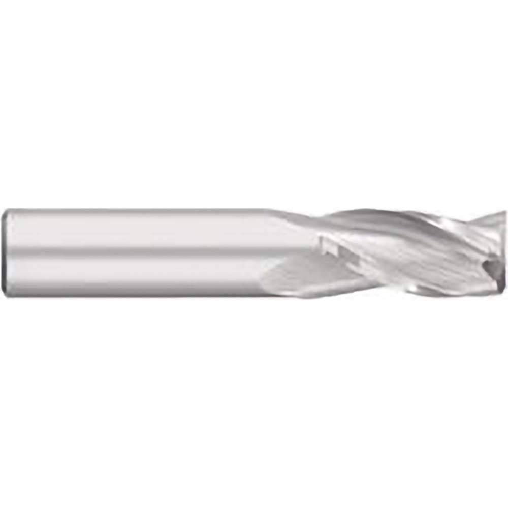 Titan USA TC10804 Square End Mill 1/16'' Dia, 1/4'' LOC, 1/8'' Shank Dia, 1-1/2'' OAL, 3 Flutes, Solid Carbide