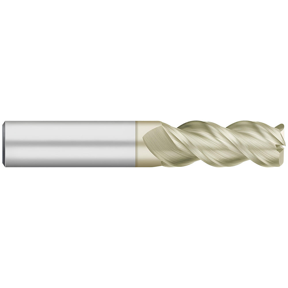 Titan USA TC63610 Corner Radius End Mill 1/2" Dia, 5/8" LOC, 0.04" Radius, 3 Flutes, Solid Carbide