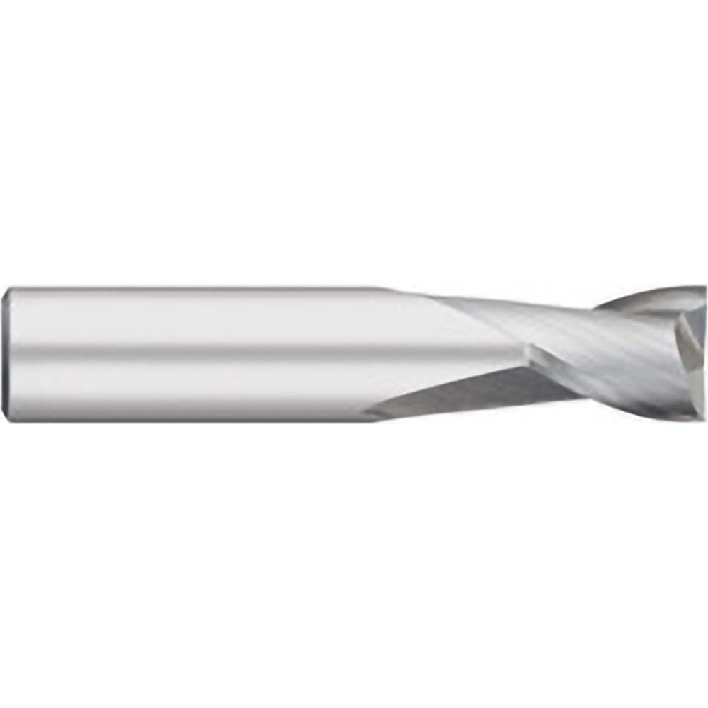 Titan USA TC10216 Square End Mill  0.2500" Dia, 0.5" LOC, 0.25" Shank Dia, 2" OAL, 2 Flutes, Solid Carbide