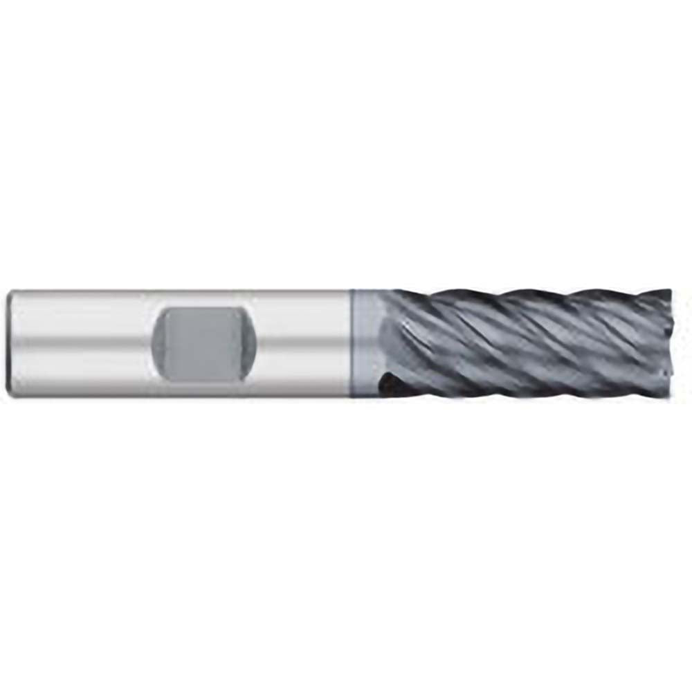 Titan USA TC64579 Square End Mill 1/2" Dia, 1-1/4" LOC, 6 Flutes, Solid Carbide
