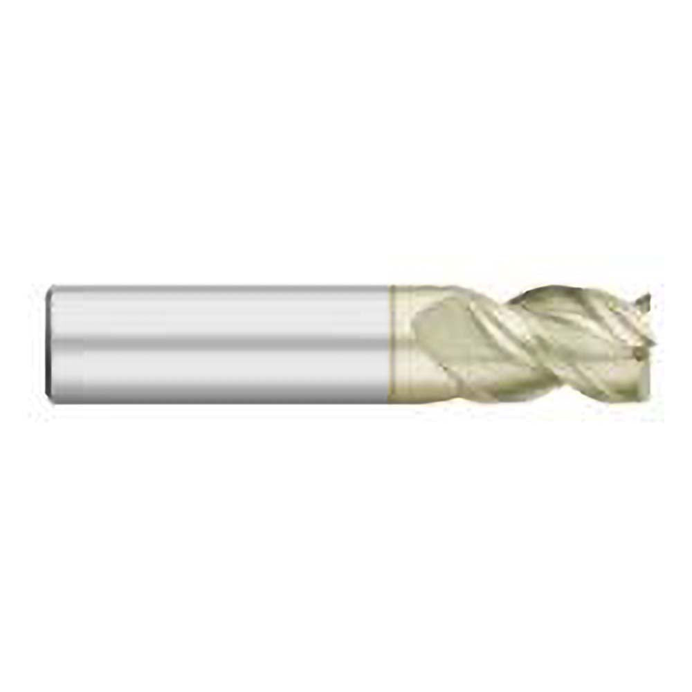 Titan USA TC63010 Square End Mill 1/2" Dia, 5/8" LOC, 3 Flutes, Solid Carbide