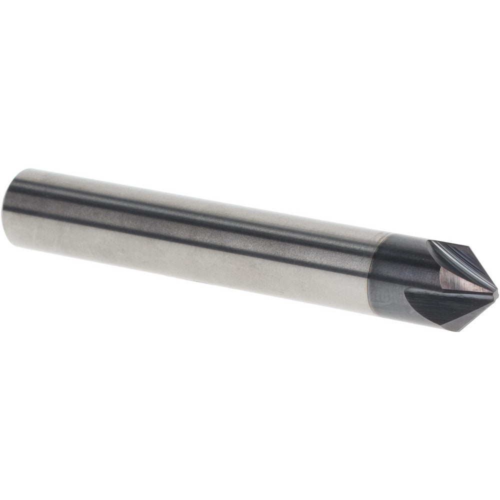 Titan USA TC87810 Chamfer Mill 3/8" Dia, 4 Flutes, Solid Carbide