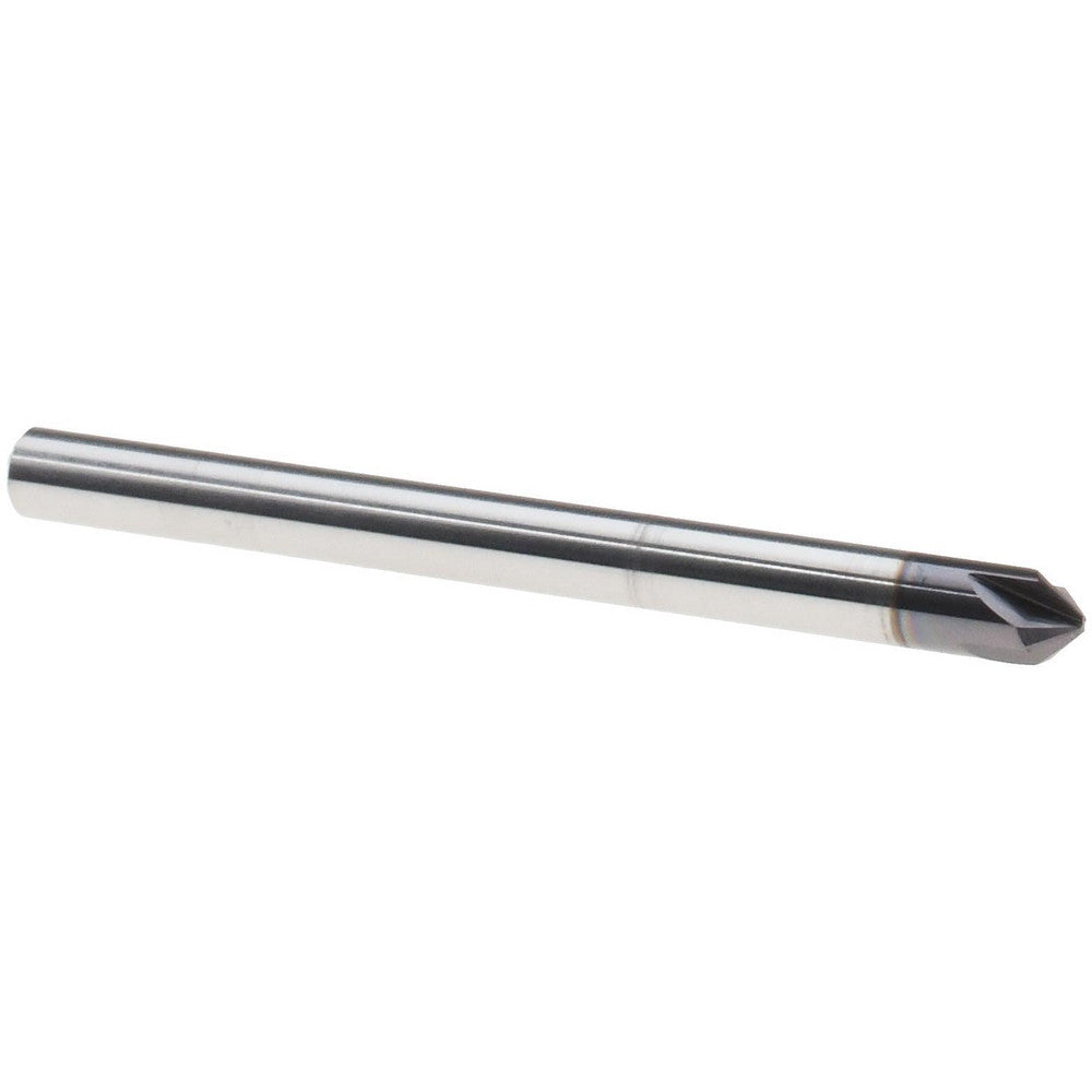 Titan USA TC87804 Chamfer Mill 1/8" Dia, 4 Flutes, Solid Carbide