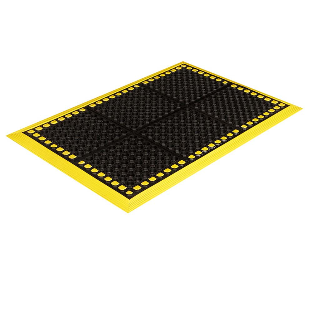 Crown Matting WS 3E64YE Anti-Fatigue Mat 5' Length, 7/8" Thick, SBR Rubber