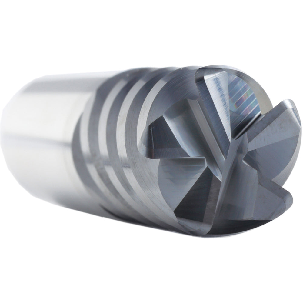 Supermill 5252025 Square End Mill 1/2'' Dia, 5/8'' LOC, 1/2'' Shank Dia, 2-1/2'' OAL, 5 Flutes, Solid Carbide
