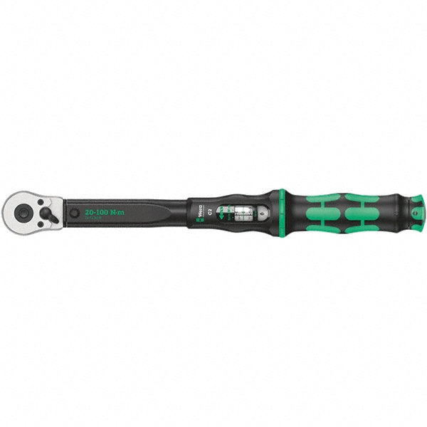 Wera 05075621001 Torque Wrench 1/2" Drive, Square Drive, Foot Pound & Newton Meter