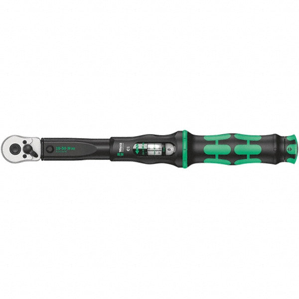 Wera 05075620001 Torque Wrench 1/2" Drive, Square Drive, Foot Pound & Newton Meter