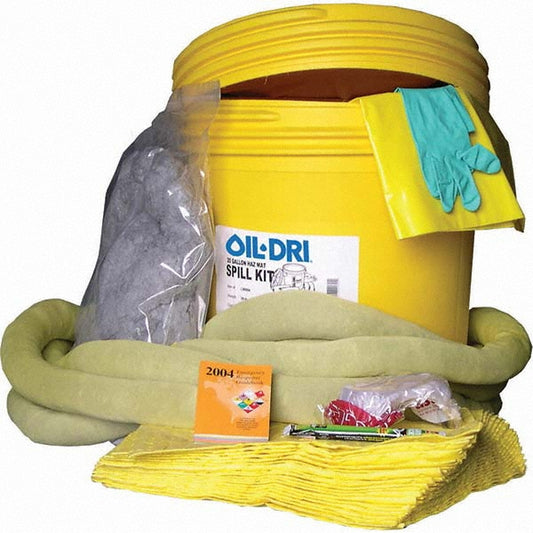 Oil-Dri L90894 Spill Kits Application Chemical Hazardous Materials Kit Type Chemical & Hazardous Material Spill Kit Container Type Drum Container Size (Lb.) 20.0 gal (US) Container Size (Gal.) 20.00 Absorption Capacity 20.0 gal (US) Container Material Pla