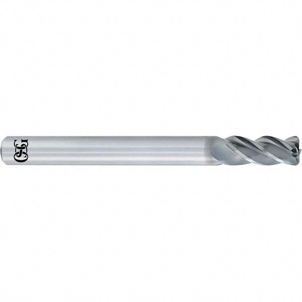 OSG 82100221 Corner Radius End Mill 3/16" Dia, 7/16" LOC, 0.0300" Radius, 4 Flute, Solid Carbide
