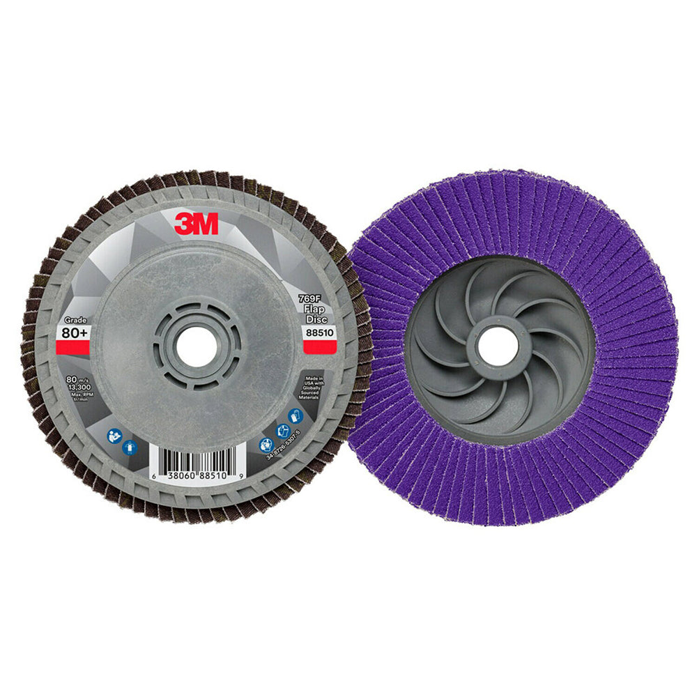3M 7100243876 Flap Disc  4-1/2" Dia, 80 Grit, Ceramic Alumina, Type 27