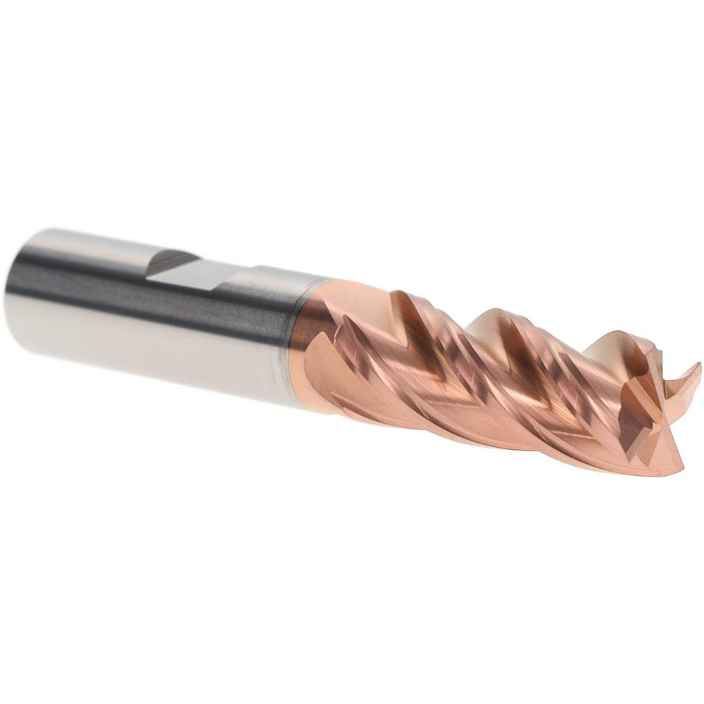 Iscar 3401297 Square End Mill 1/2" Dia, 1-1/4" LOC, 4 Flute, Solid Carbide