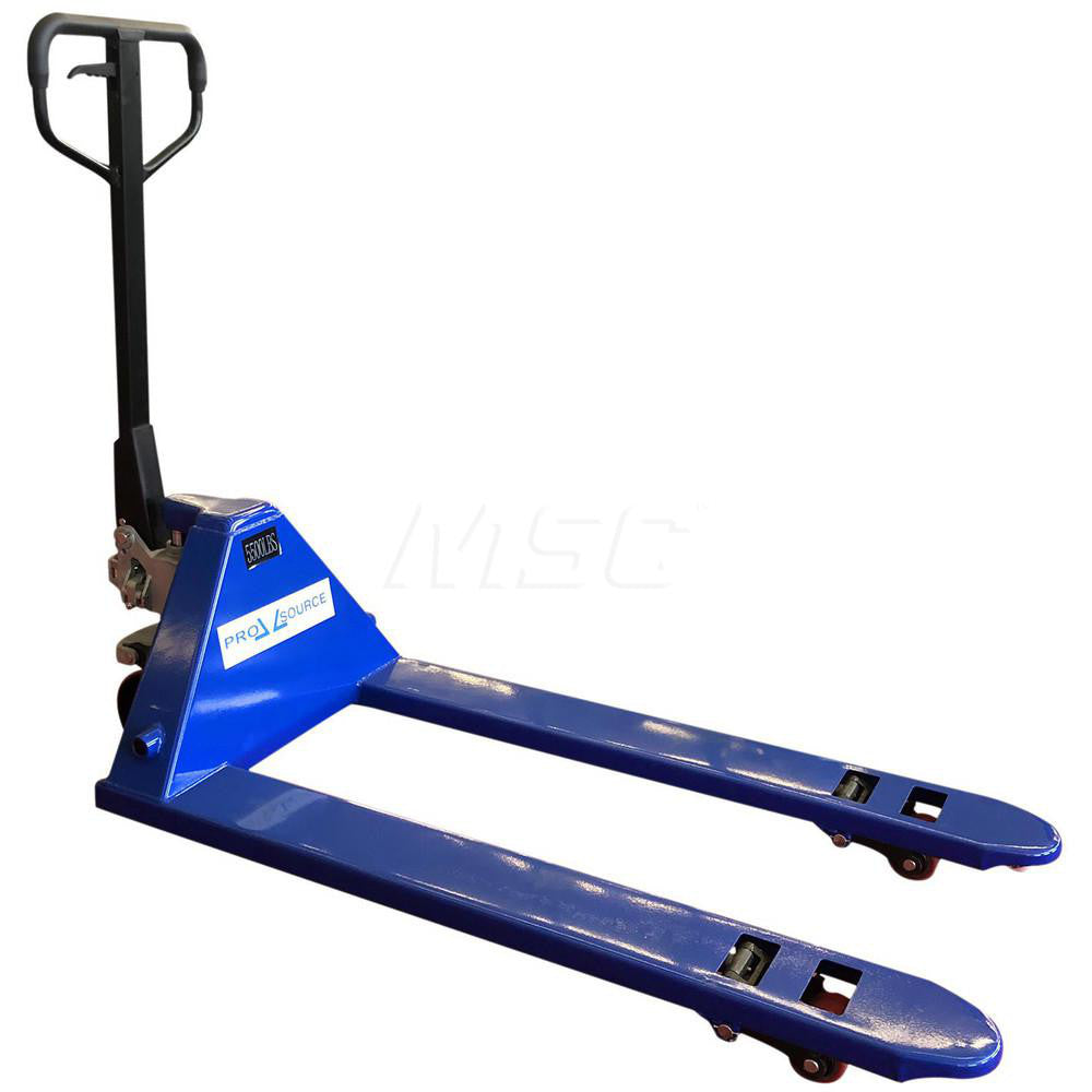 Pro-Source DF25S-1070 Manual Pallet Truck 5500 lb Capacity, 21-5/8" OAW, 42" Fork Length, 3" Lowered Height, 7-1/2" Lifting Height