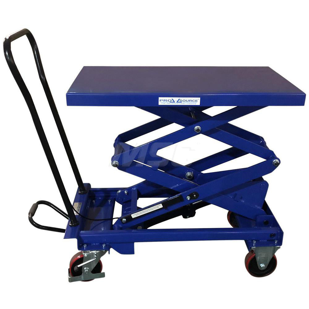 Pro-Source AS35D (TS) Manual Lift Table 800 lb Capacity, 15-1/2 to 50-3/4" Lift Height, 20" Platform Width, 35-1/2" Platform Length