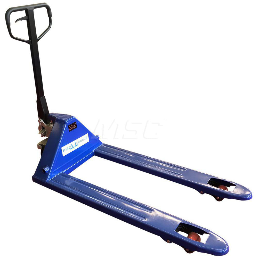 Pro-Source DF25L-1220 Manual Pallet Truck 5500 lb Capacity, 27" OAW, 48" Fork Length, 3" Lowered Height, 7-1/2" Lifting Height