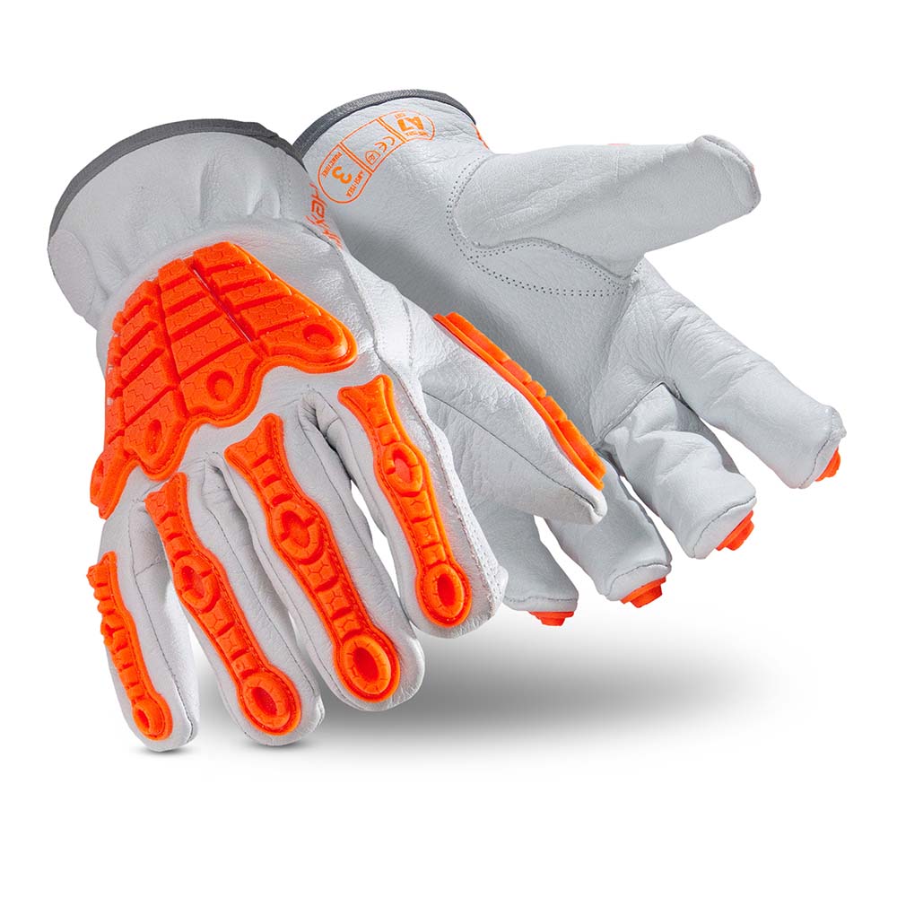 HexArmor 4067-M (8) Cut, Puncture & Abrasion-Resistant Gloves HexArmor® 4067, Size Medium, ANSI Cut A7, ANSI Puncture 3, HPPE & Steel Lined, Buffalo Leather
