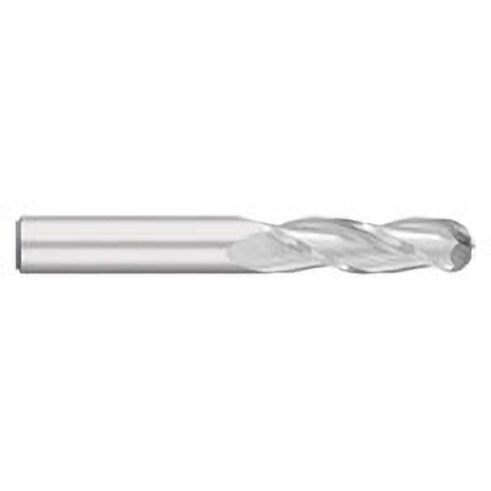 Titan USA TC16233 Ball End Mill 0.5" Dia, 2" LOC, 3 Flute, Solid Carbide