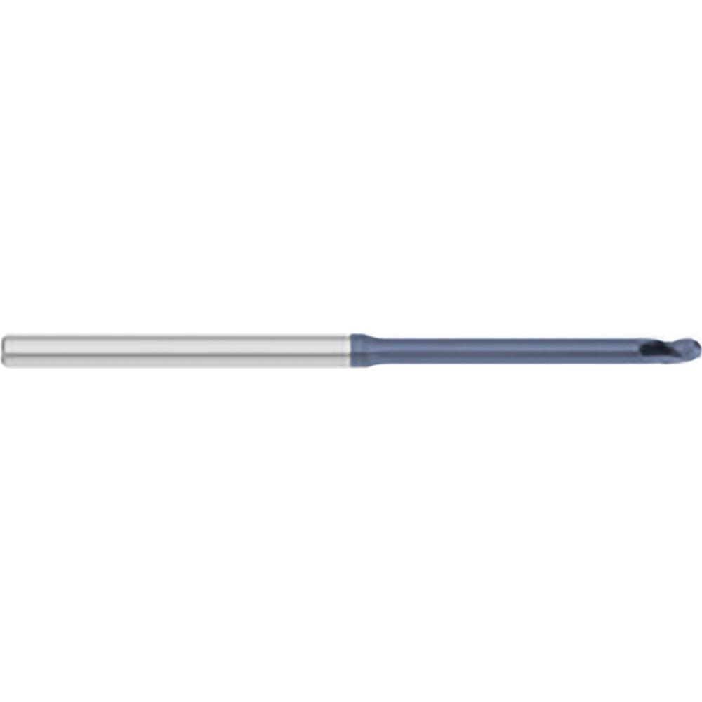 Titan USA TC55719 Ball End Mill 1/64" Dia, 0.0220" LOC, 3 Flute, Solid Carbide