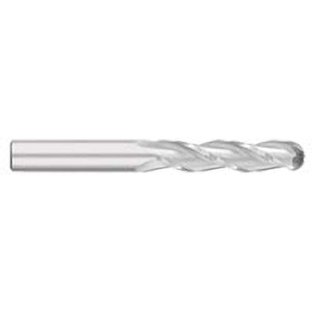 Titan USA TC18308 Ball End Mill 1/8" Dia, 1" LOC, 3 Flute, Solid Carbide