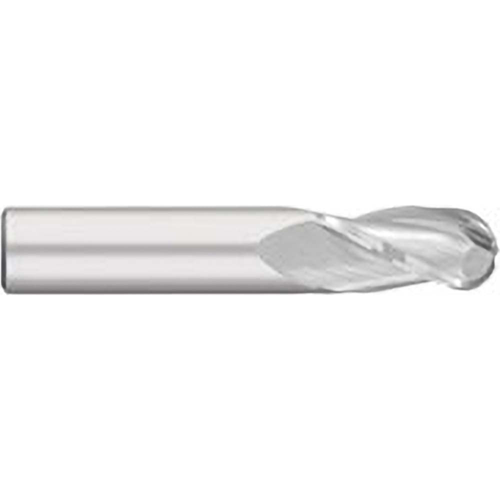 Titan USA TC12924 Ball End Mill 0.375" Dia, 1" LOC, 3 Flute, Solid Carbide