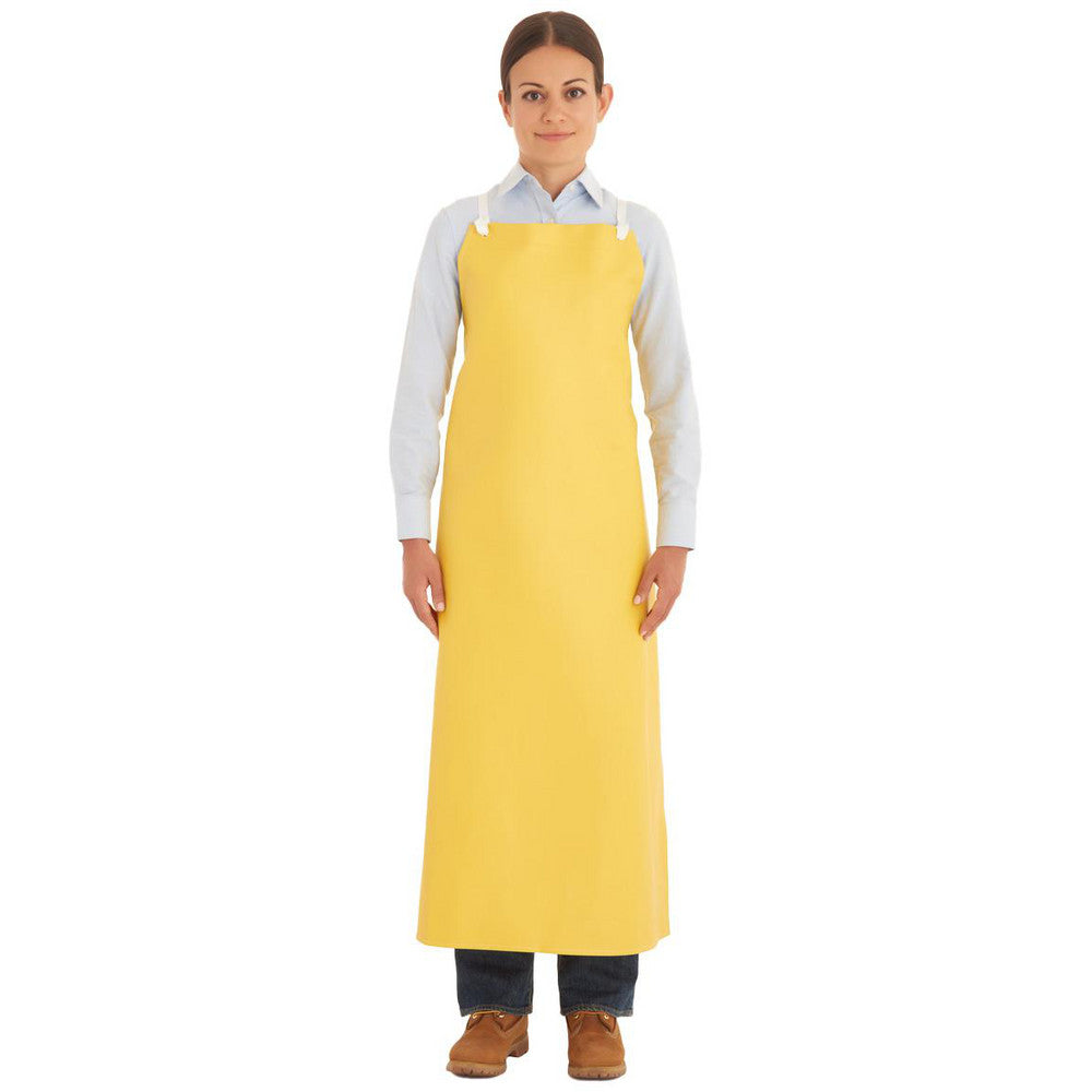 Ansell 950110 Disposable & Chemical-Resistant Apron  Size  Universal,  33" Length,  20 mil Thick,  Yellow