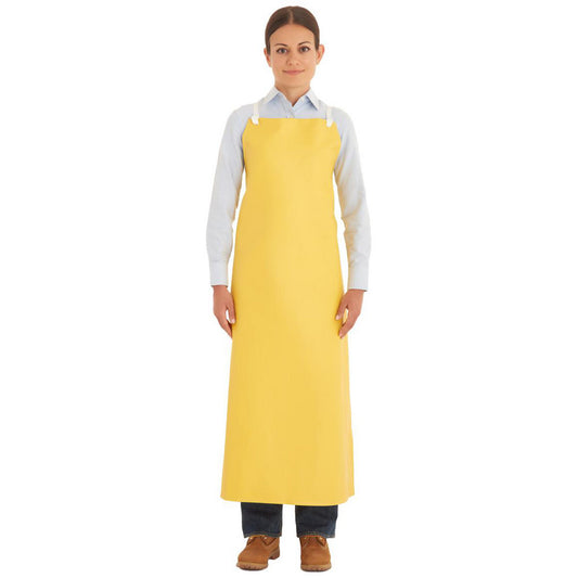 Ansell 950110 Disposable & Chemical-Resistant Apron  Size  Universal,  33" Length,  20 mil Thick,  Yellow