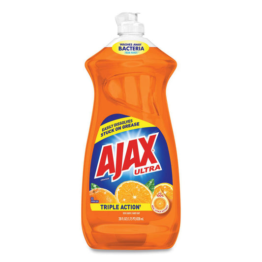 Ajax CPC44678CT Dish Detergent, Liquid, Orange Scent, 28 oz Bottle, 9/Carton