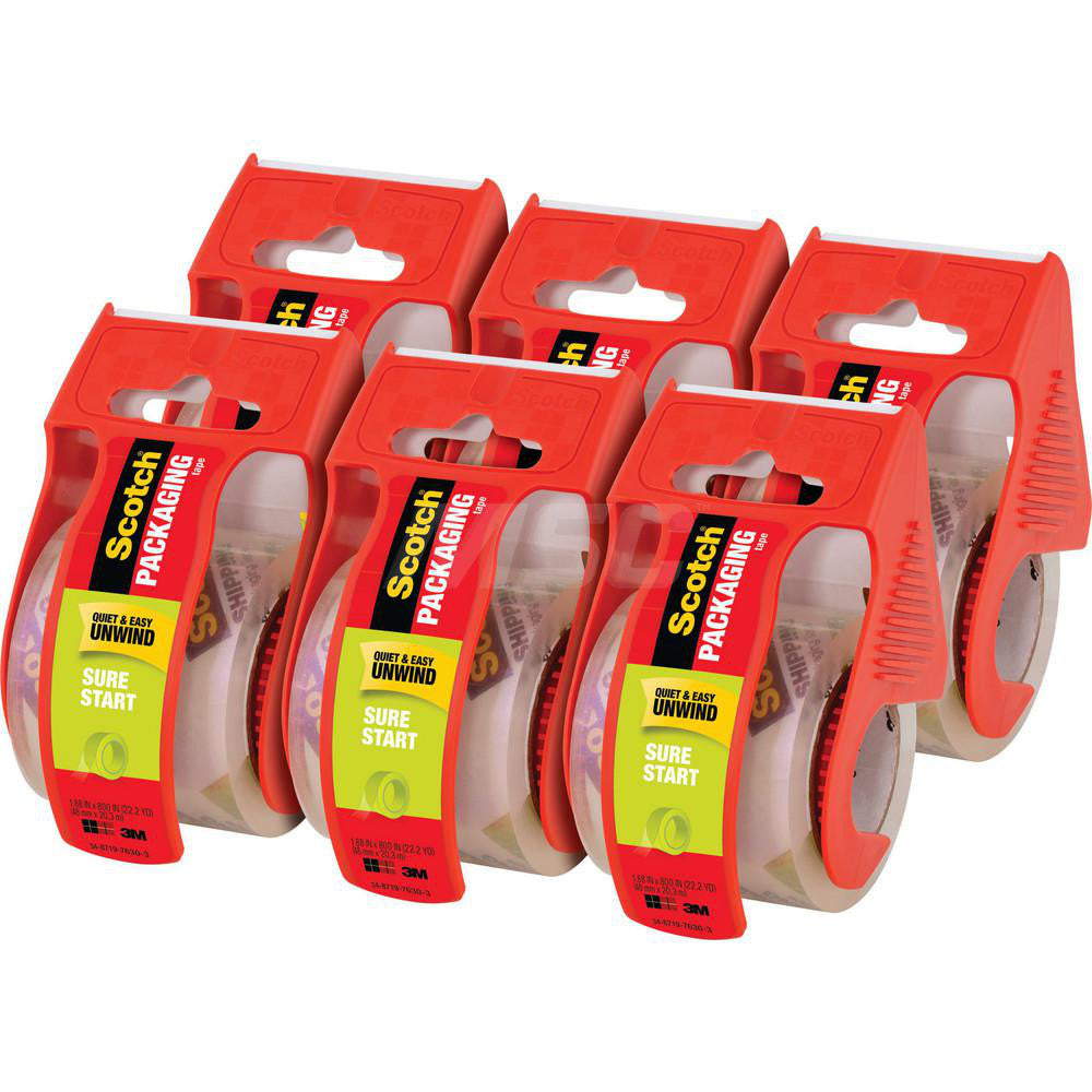 Scotch 7010332305 Box Sealing & Label Protection Tape Thickness (mil) 0.0500  Color Clear  Length (Inch) 800  