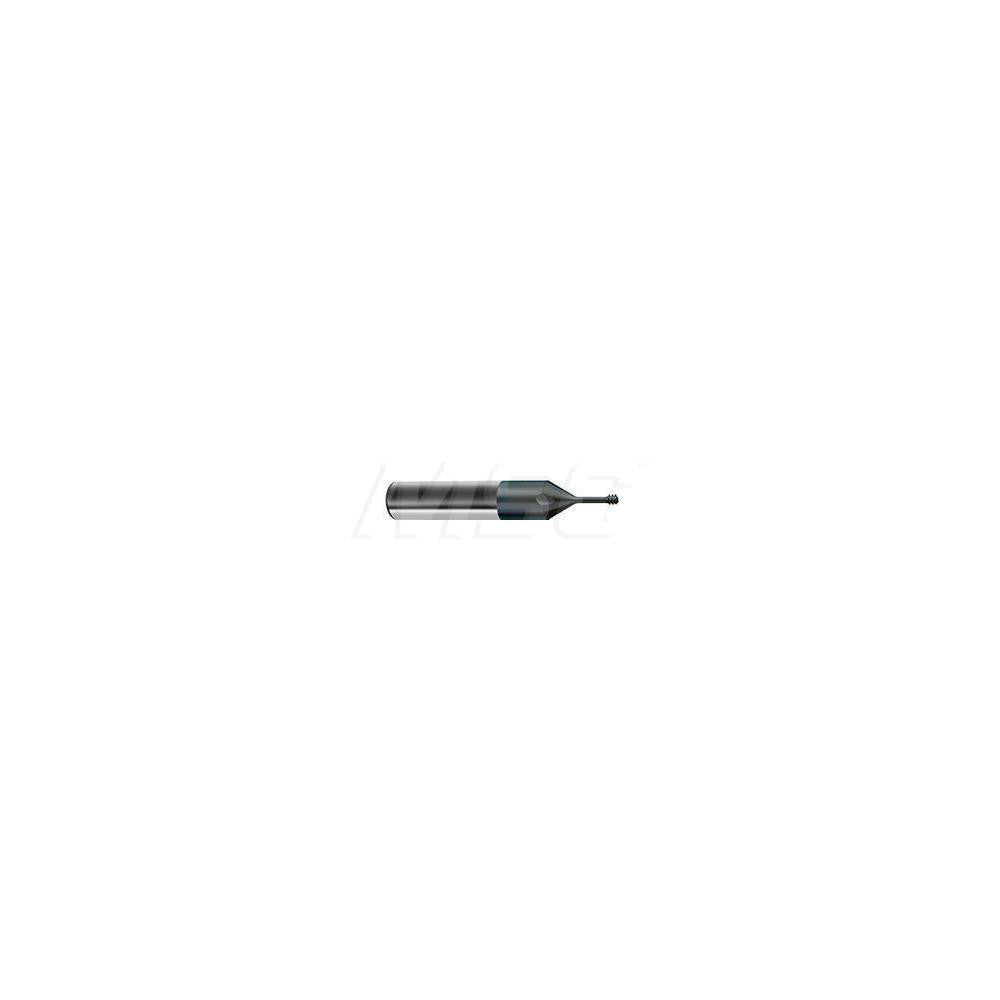 Guhring 9042230021840 Helical Flute Thread Mill #2-56#3-56, Internal, 4 Flute, 3.00 mm Shank Dia, Solid Carbide
