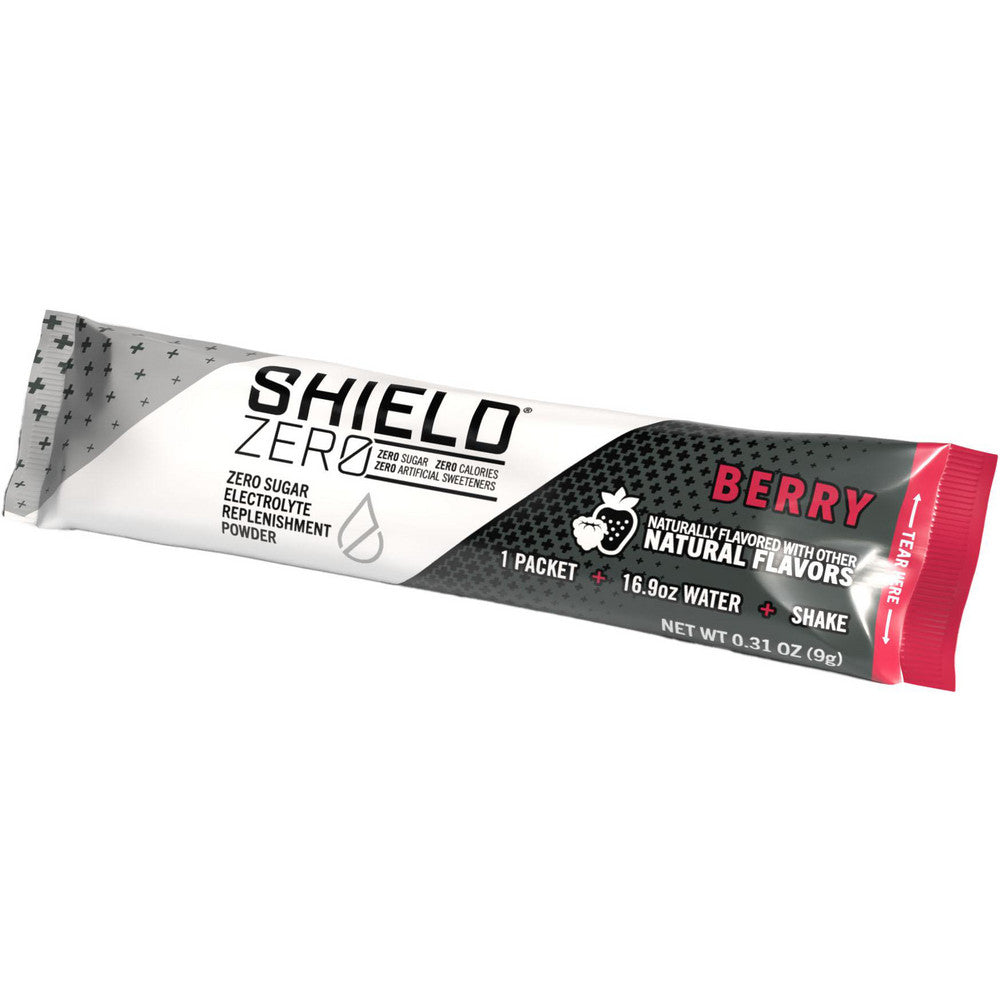 Shield Zero Z2-01-01-100-BR Sports Drink 0.15 oz, Packet, Berry, Powder, Yields 16.9 oz