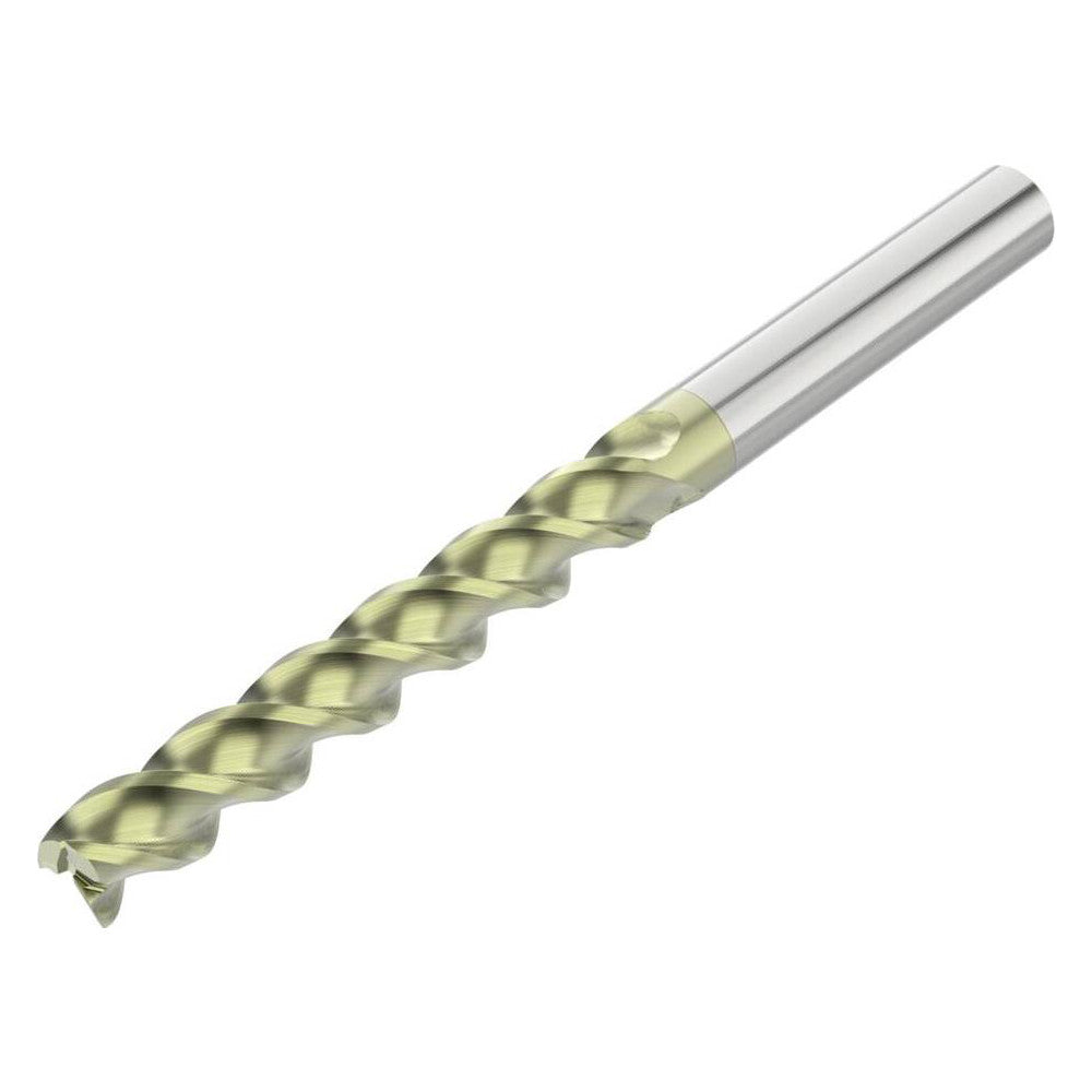 Seco 10023010 Square End Mill 1/4" Dia, 1-1/4" LOC, 3 Flute, Solid Carbide