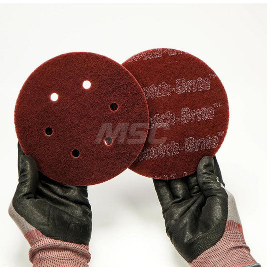 3M 7010329335 Hook & Loop Disc 6" Dia, Non-Woven, Silicon Carbide