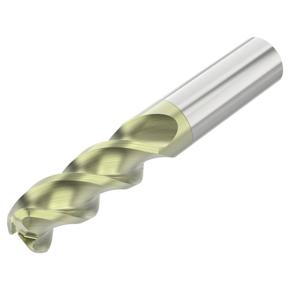 Seco 10023070 Corner Radius End Mill 1/2" Dia, 1-1/4" LOC, 0.0900" Radius, 3 Flute, Solid Carbide