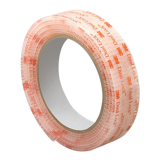 3M 888519021491 Hook & Loop Shape Roll  Tape Width 1.00in  Color Clear  Roll Length (yd) 10.00  Component Type Dual Lock