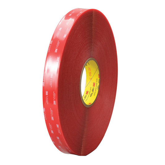 3M 888519024447 Clear Double-Sided Acrylic Tape 3/4" Wide, 5 yd Long, 20 mil Thick, Acrylic Adhesive
